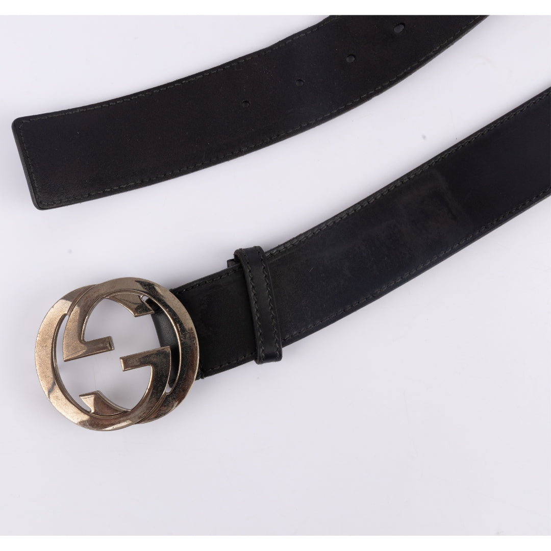 Gucci GG Interlocking Buckle Belt