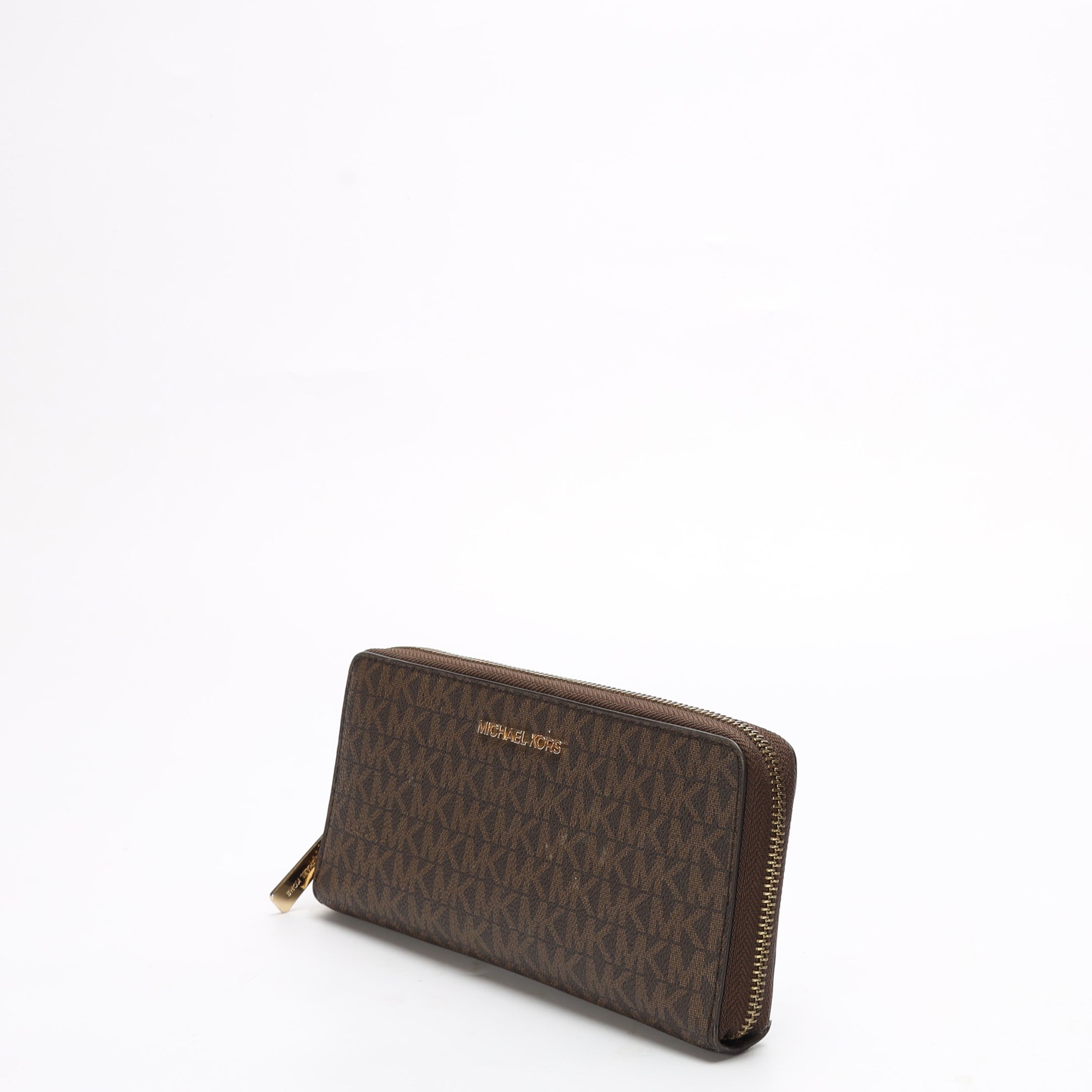 Michael Kors Jet Set Brown Logo Wallet