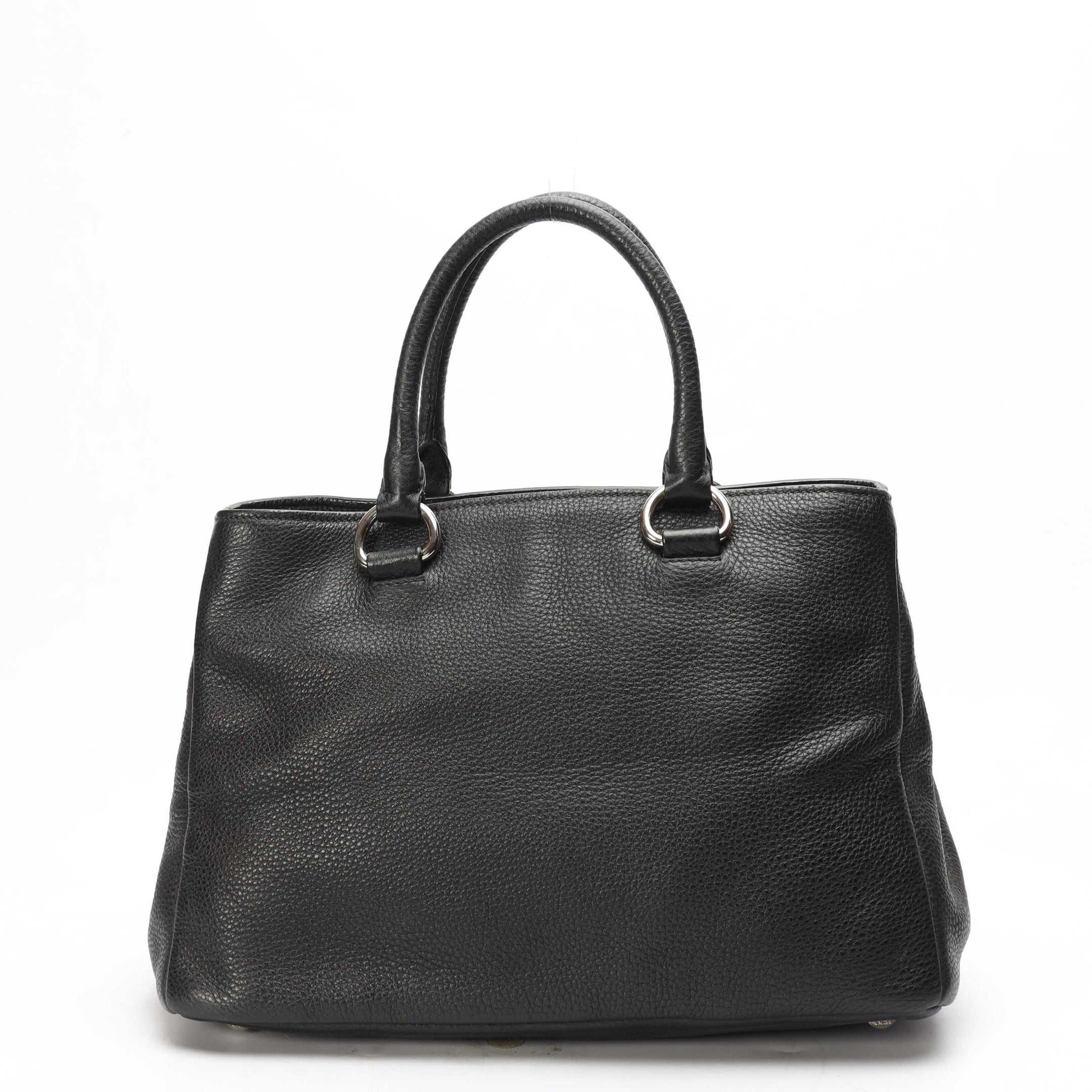 Prada Vitello Diano Black Tote