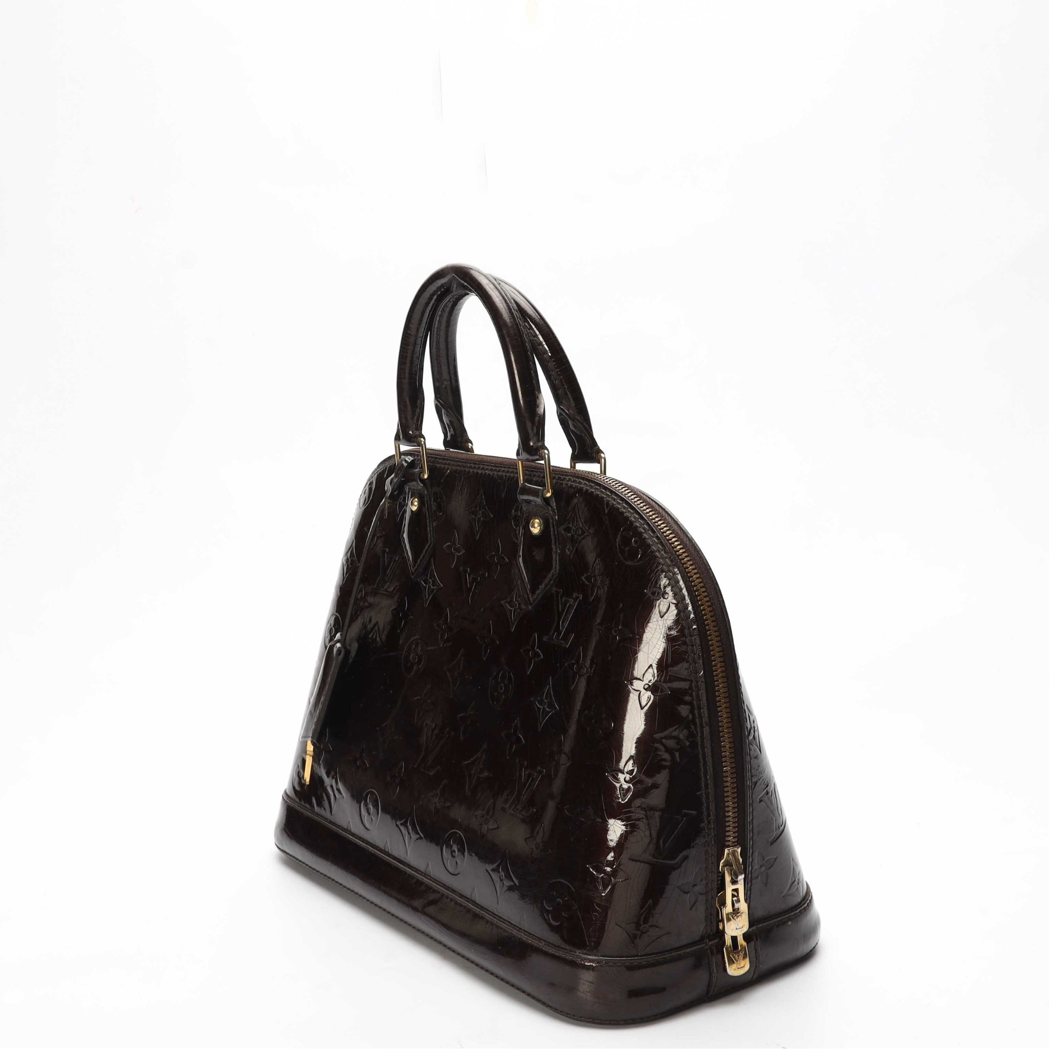 Louis Vuitton Amarante Monogram Vernis Alma Satchel