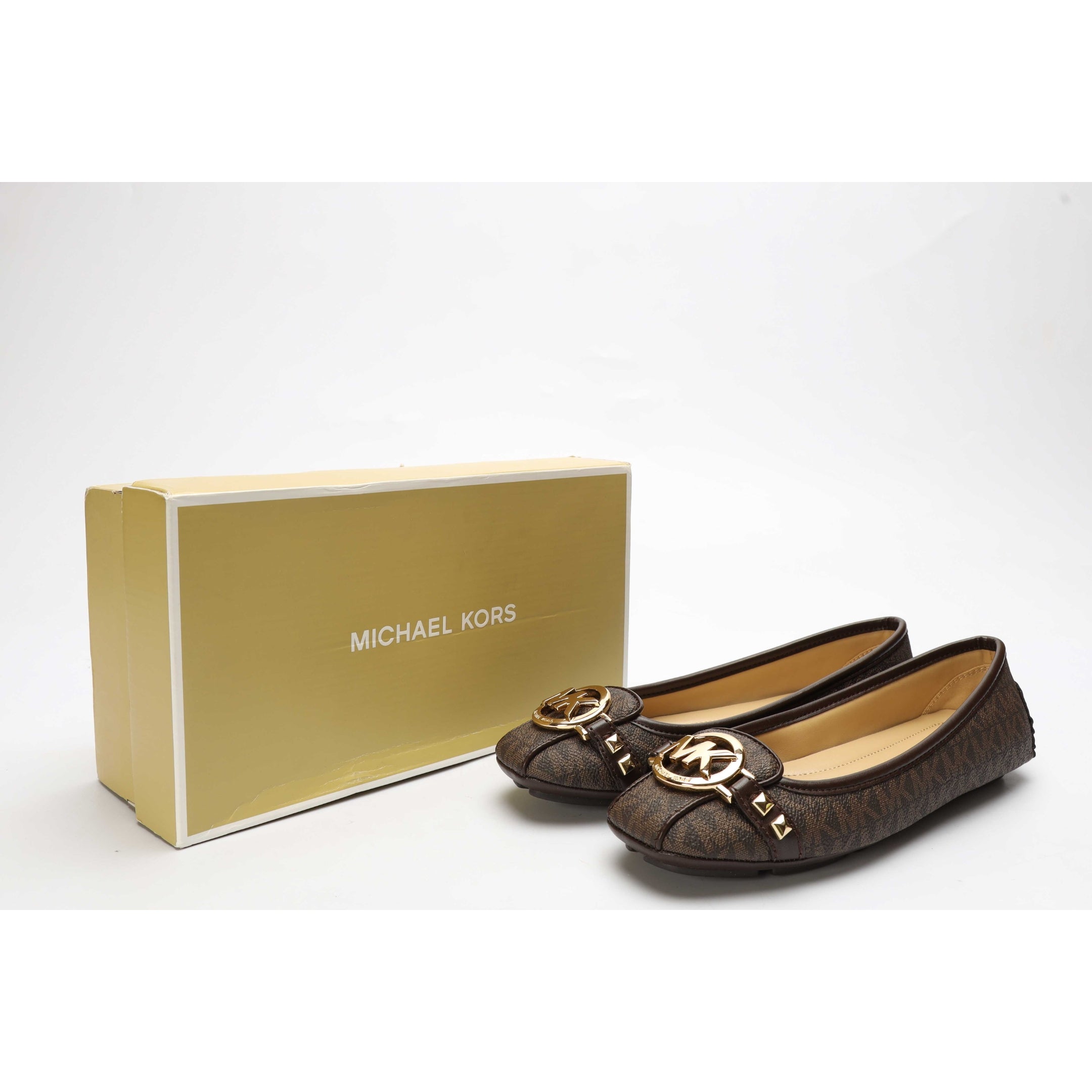 Michael Kors Fulton Studded Logo Moccasin