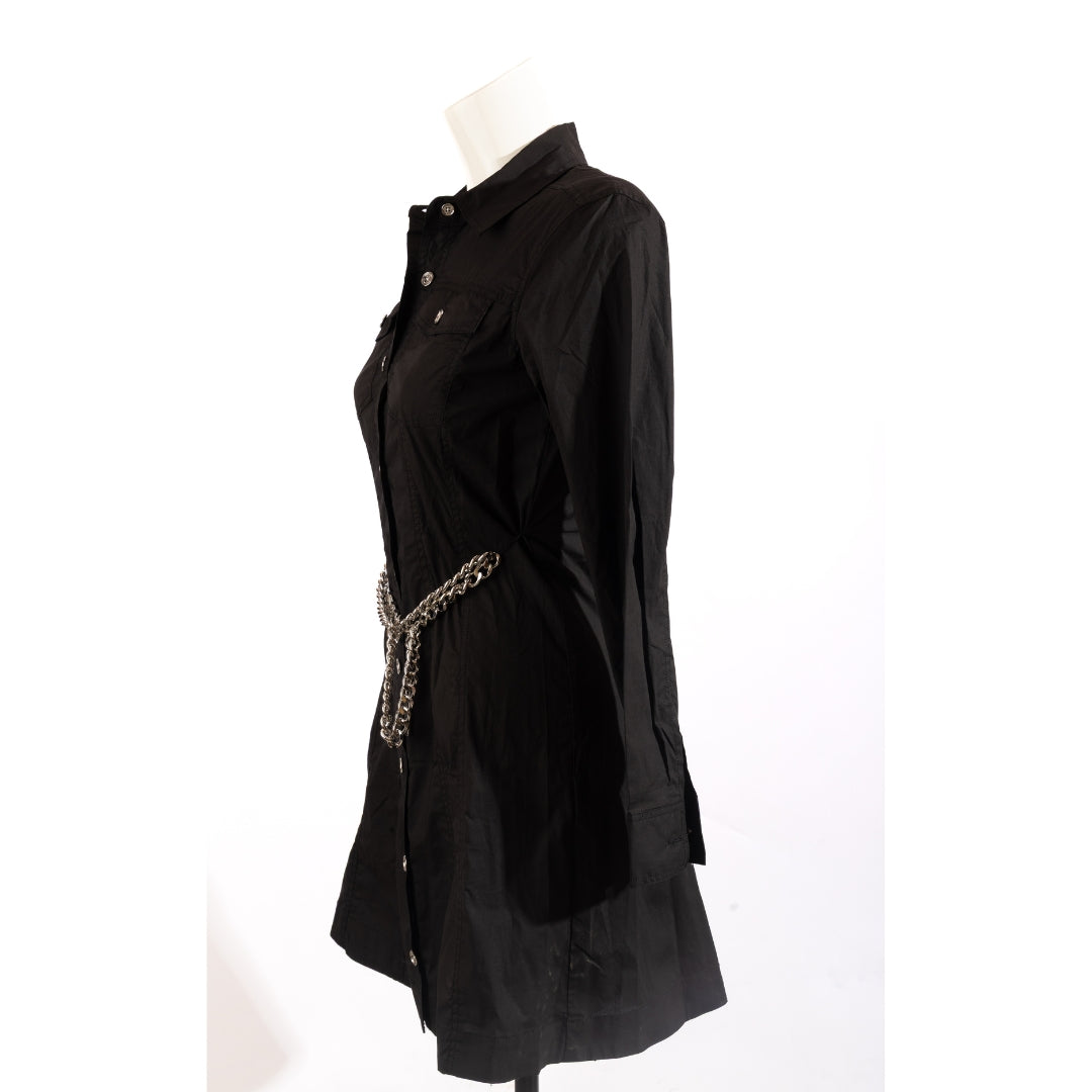 Michael Kors Poplin Belted Mini Dress