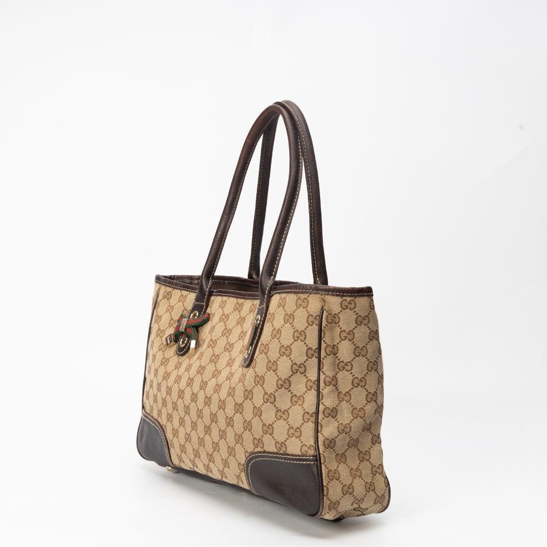 Gucci Brown GG Canvas Princy Tote Bag