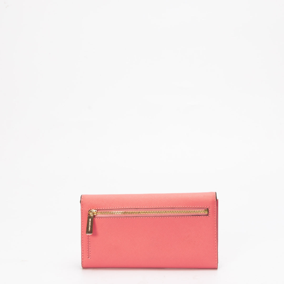Michael Kors Jet Set Travel Pink Tri-Fold Wallet