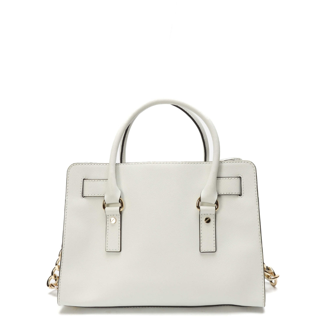 Michael Kors White Hamilton East West Tote