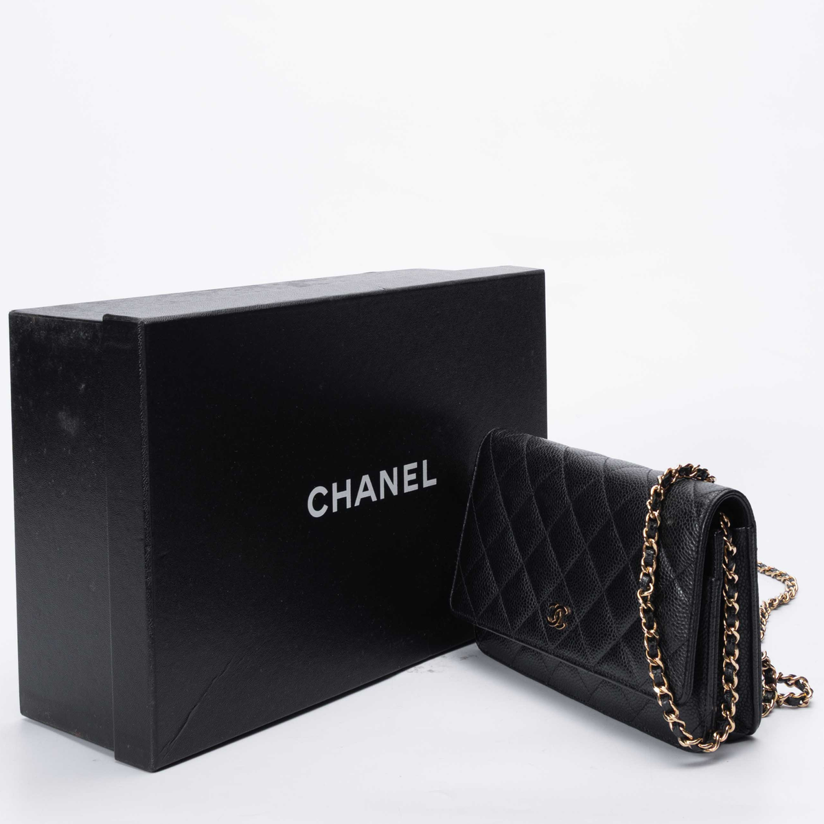 Chanel Black Caviar Crossbody Bag