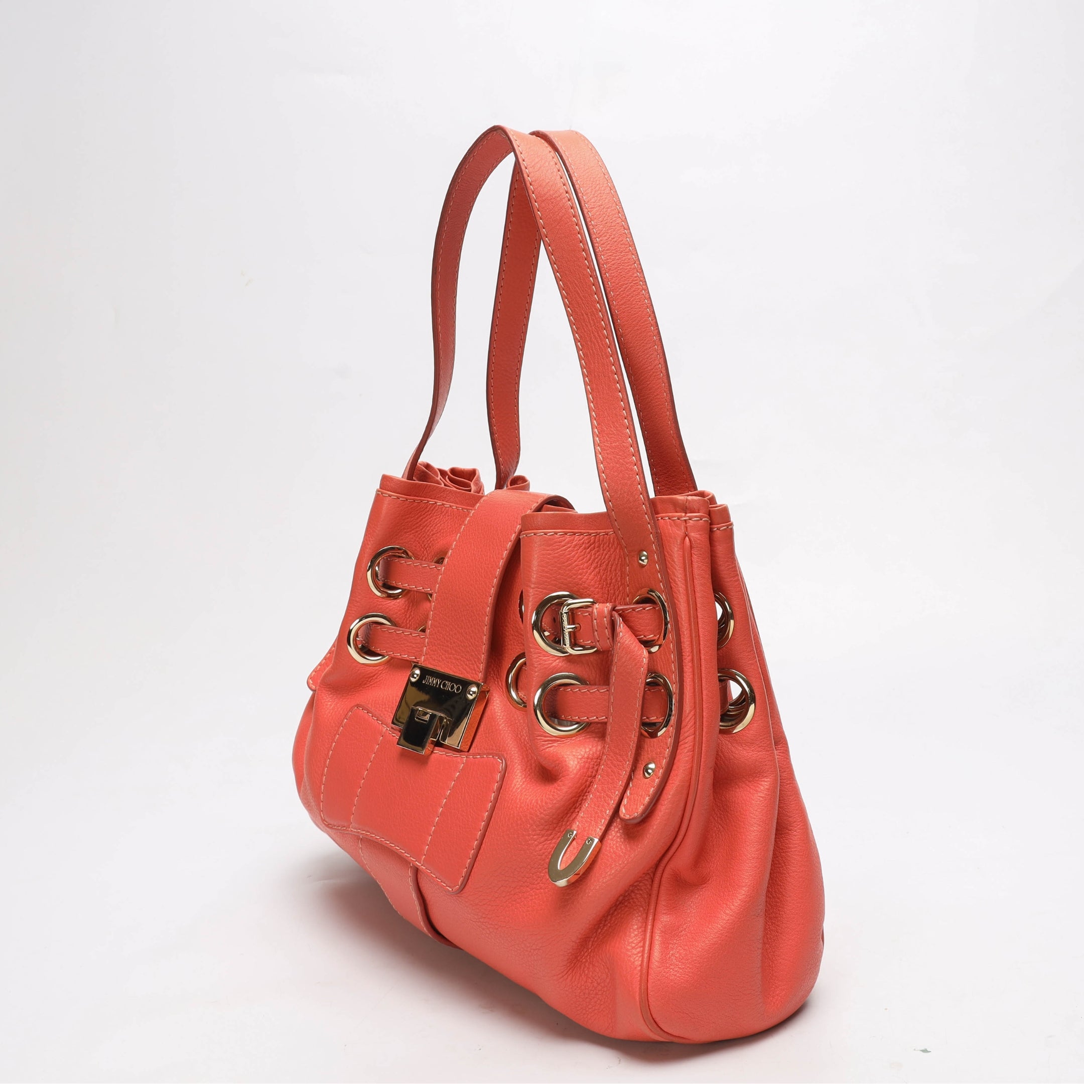 Jimmy Choo Peach Ramona Shoulder Bag