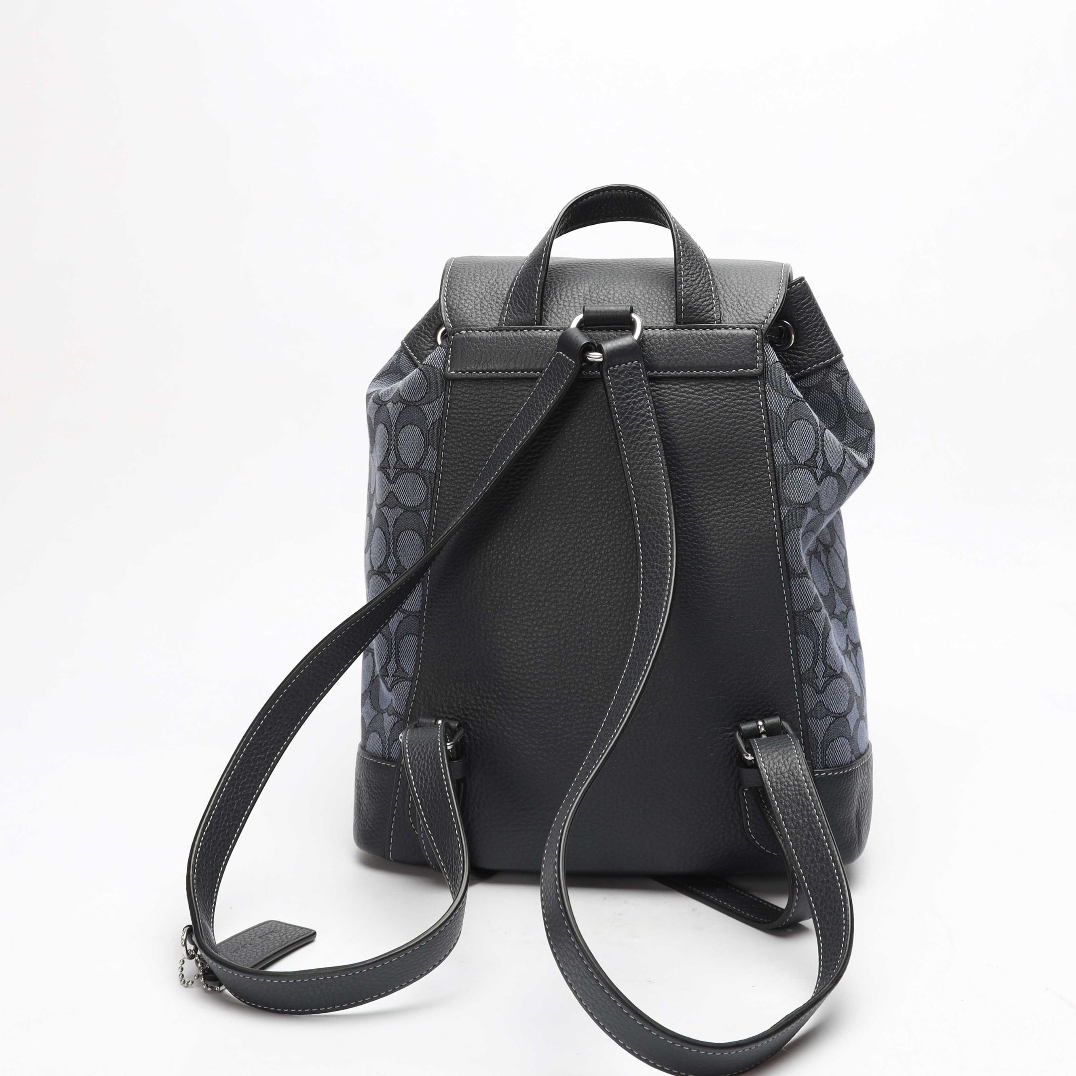 Coach Dempsey Navy Drawstring Backpack