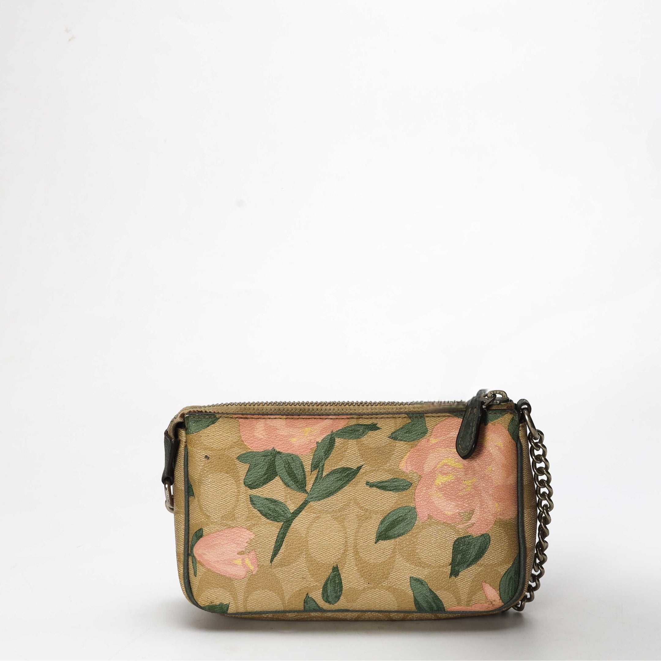 Coach Nolita 19 Floral Print Signature Canvas Pochette