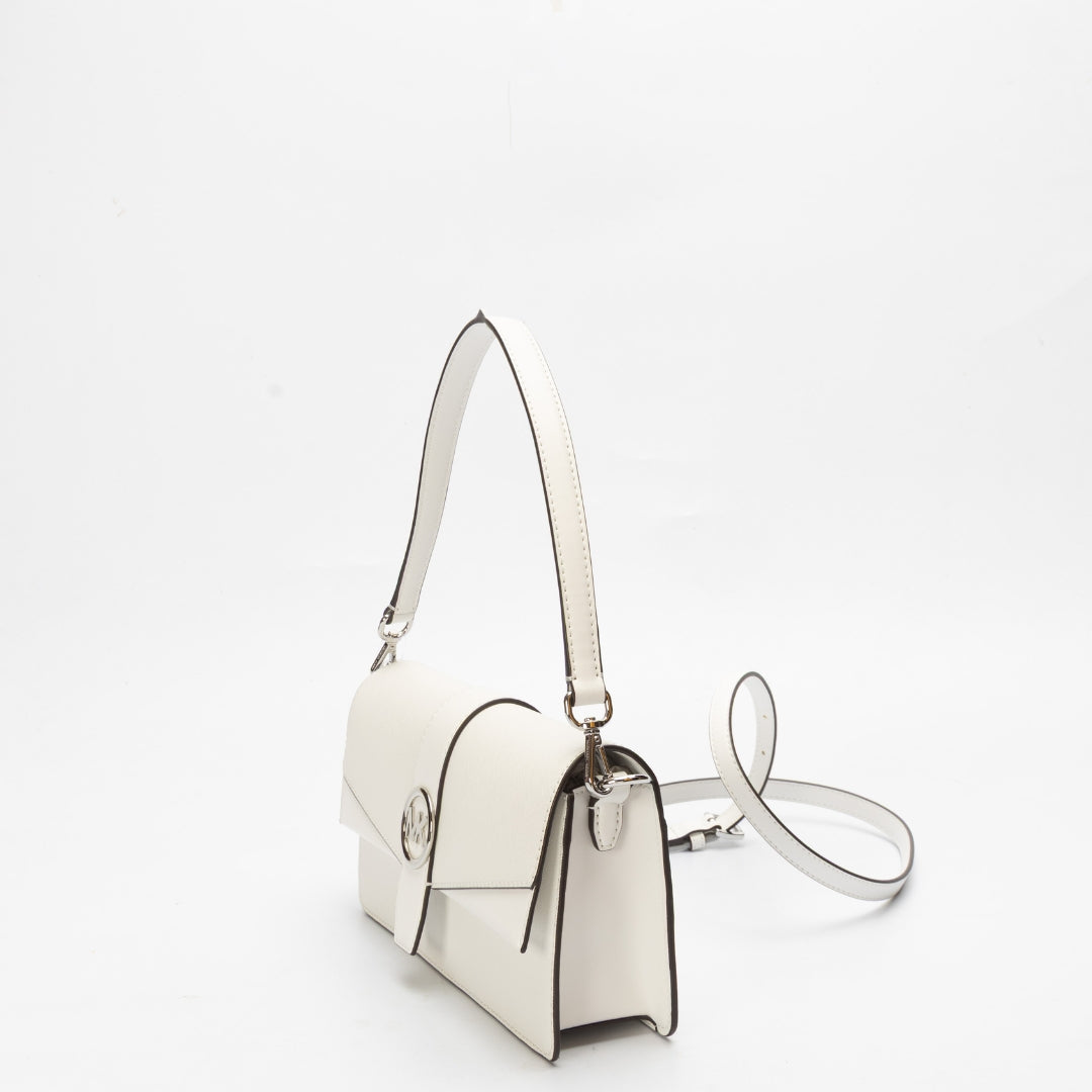 Michael Kors Greenwich White Convertible Shoulder Bag
