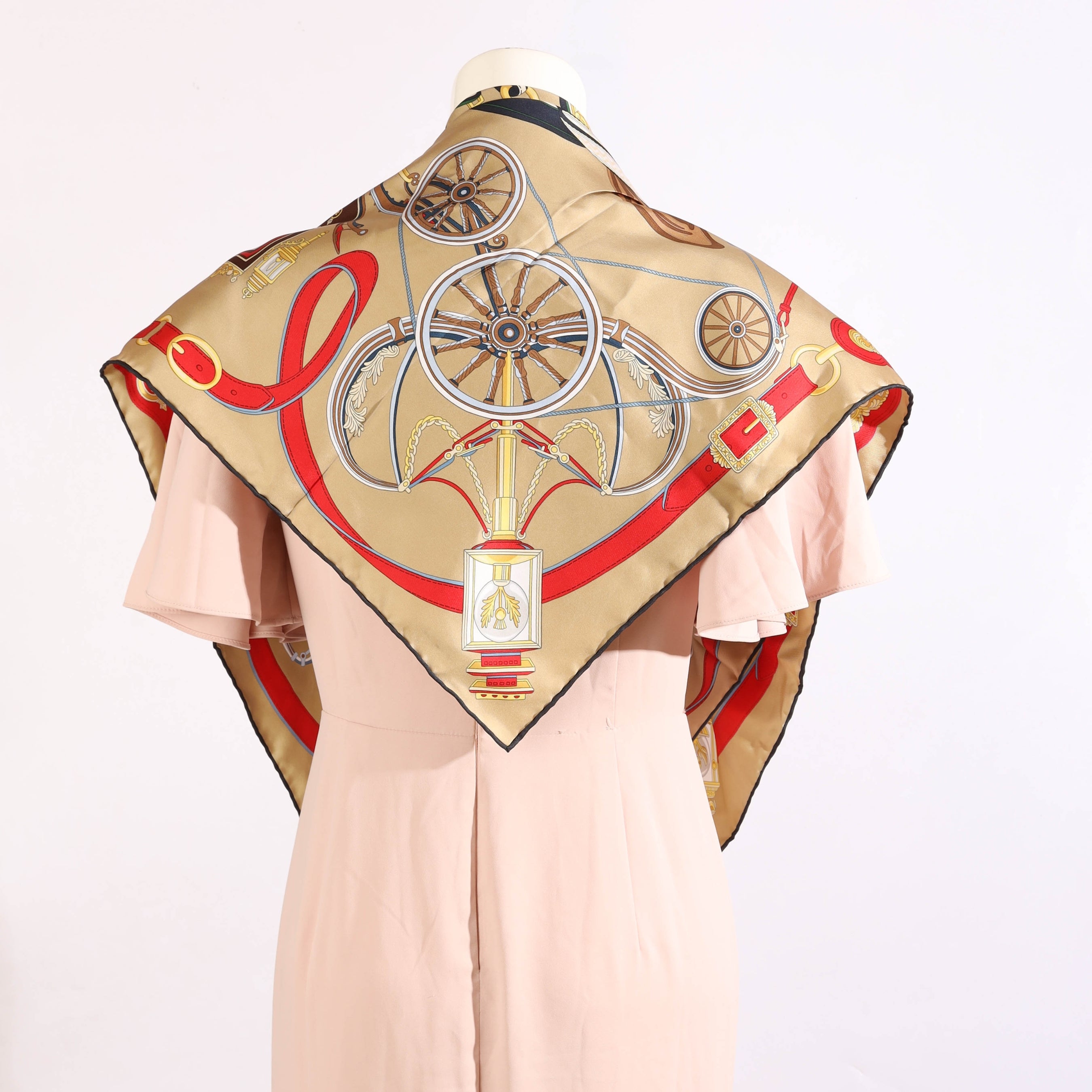 Hermes Stately Wheels scarf 90