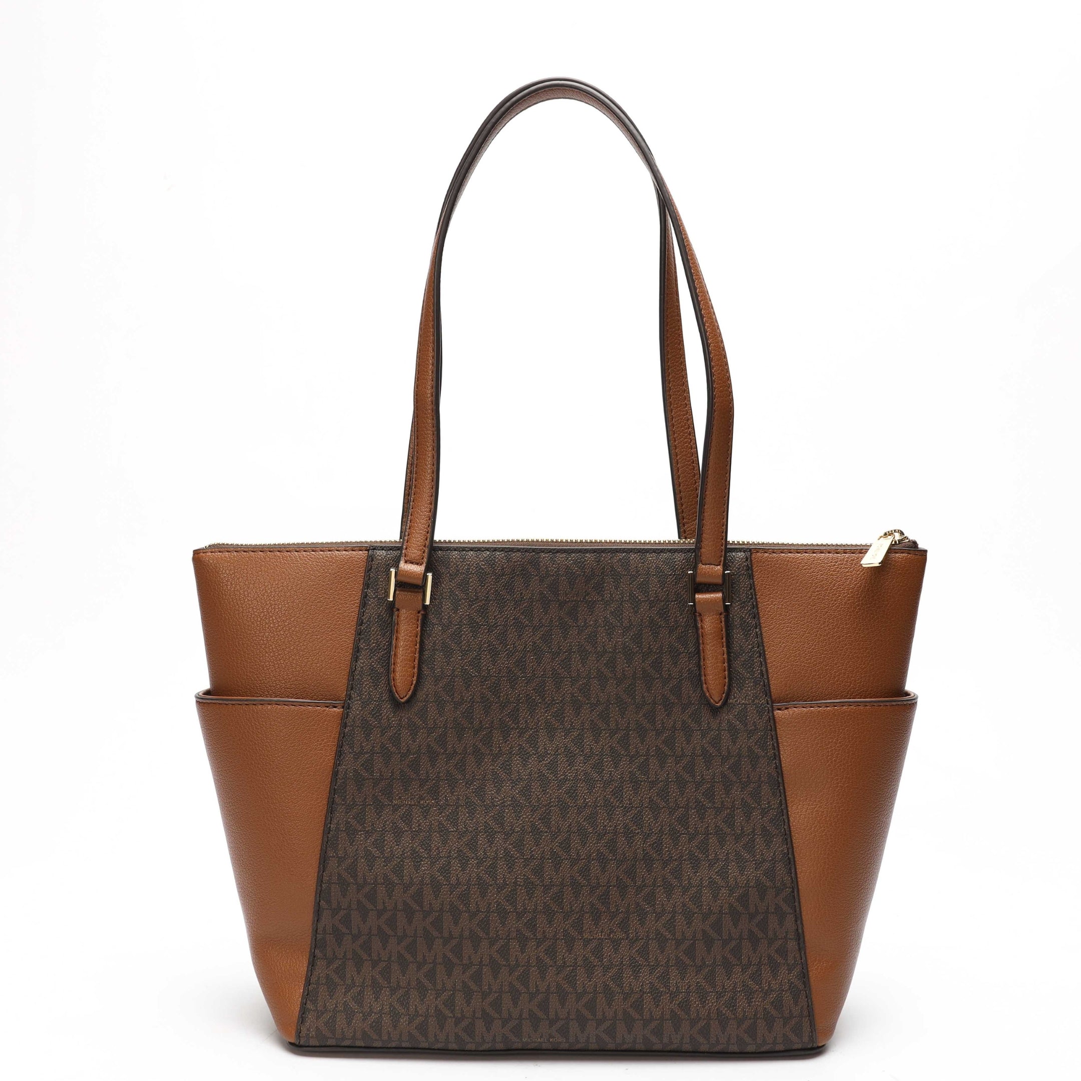 Michael Kors Charlotte Logo Brown Tote Bag