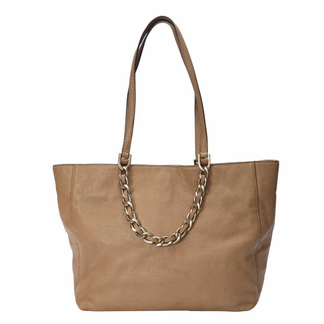 Michael Kors Beige Harper Chain Tote