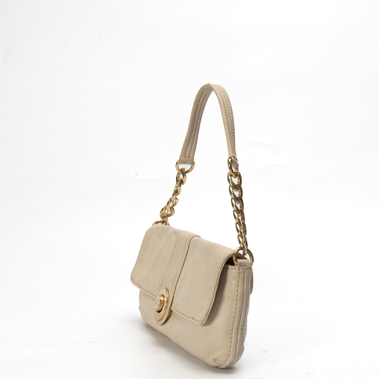 Michael Kors Cream Flap Baguette