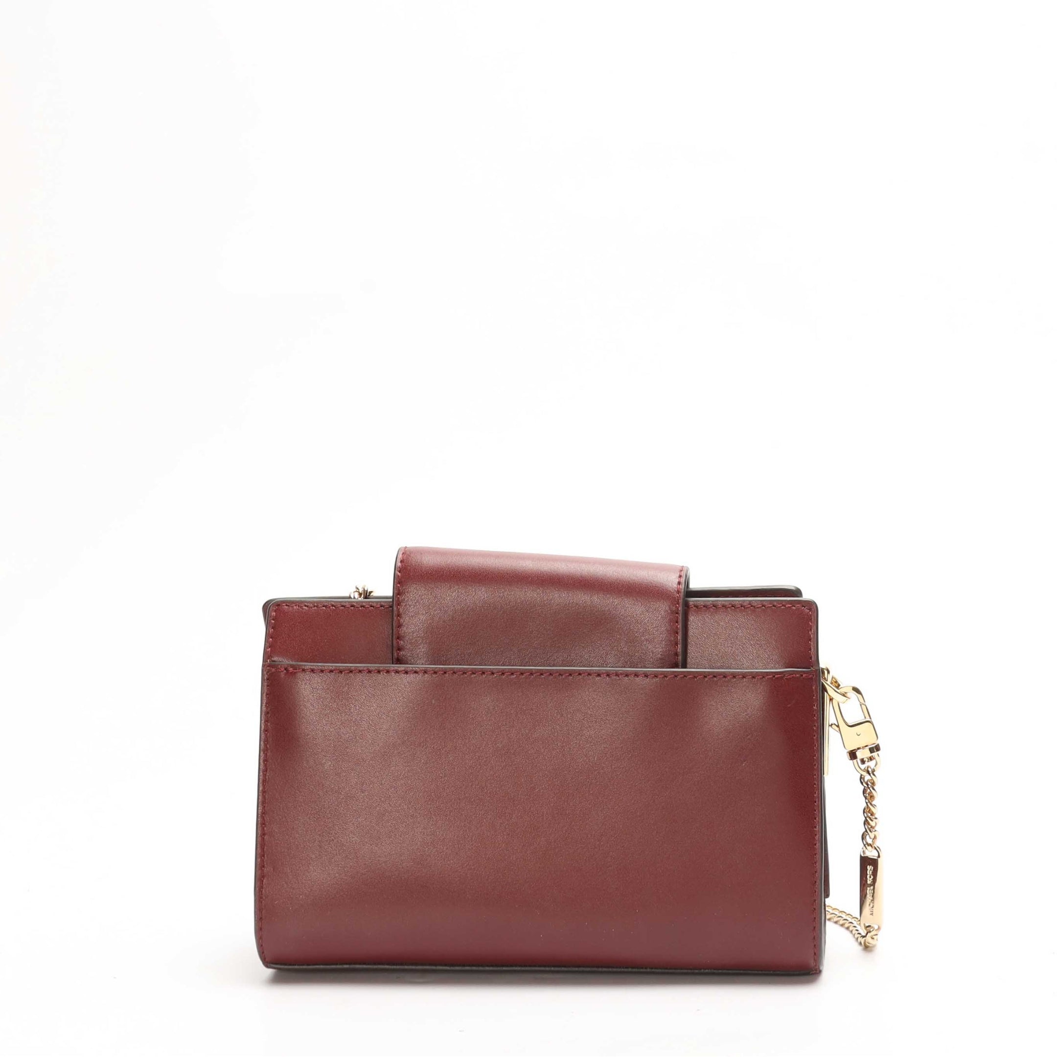 Michael Kors Maroon Floral Chain Sling Bag