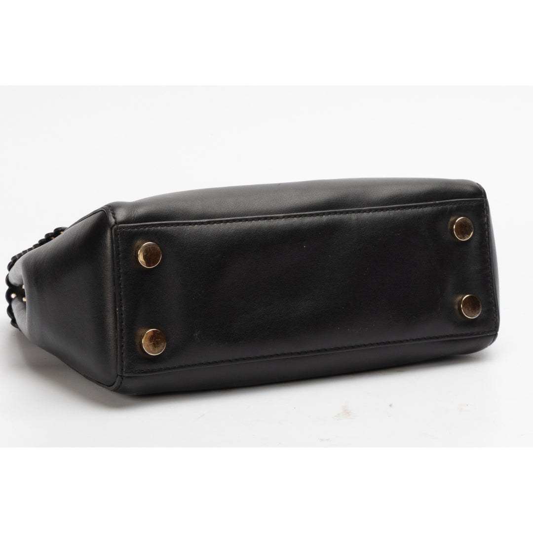 Michael Kors Black Medium Ava Top Handle Satchel