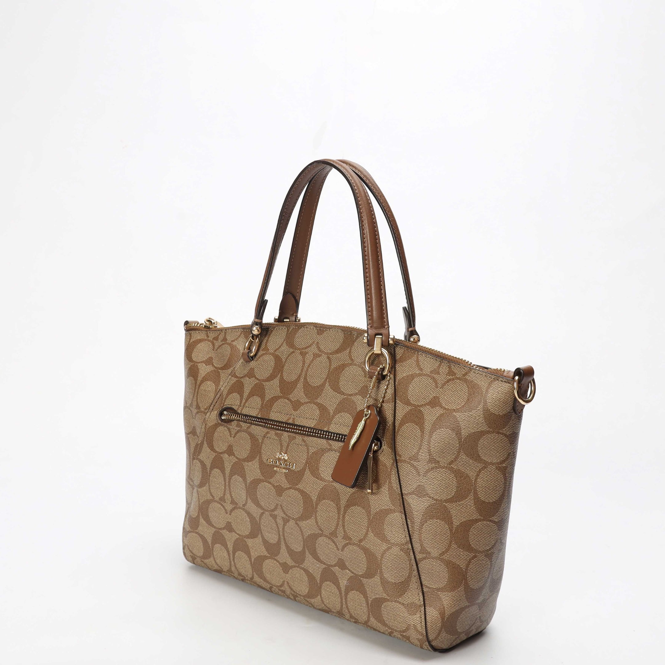 Coach Prairie Colorblock Signature Canvas Satchel