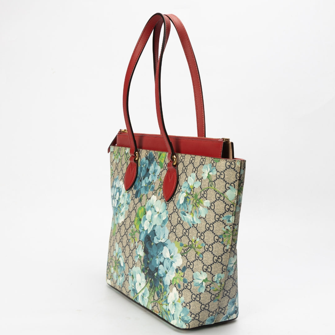 Gucci Bloom Print Supreme Canvas Shopper Tote