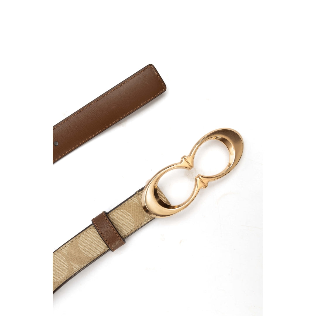 Coach Signature CC Buckle Belt