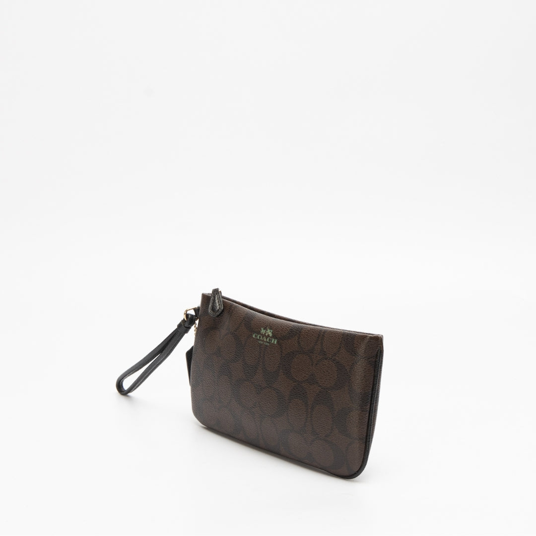 Coach Canvas Zipper Wristlet