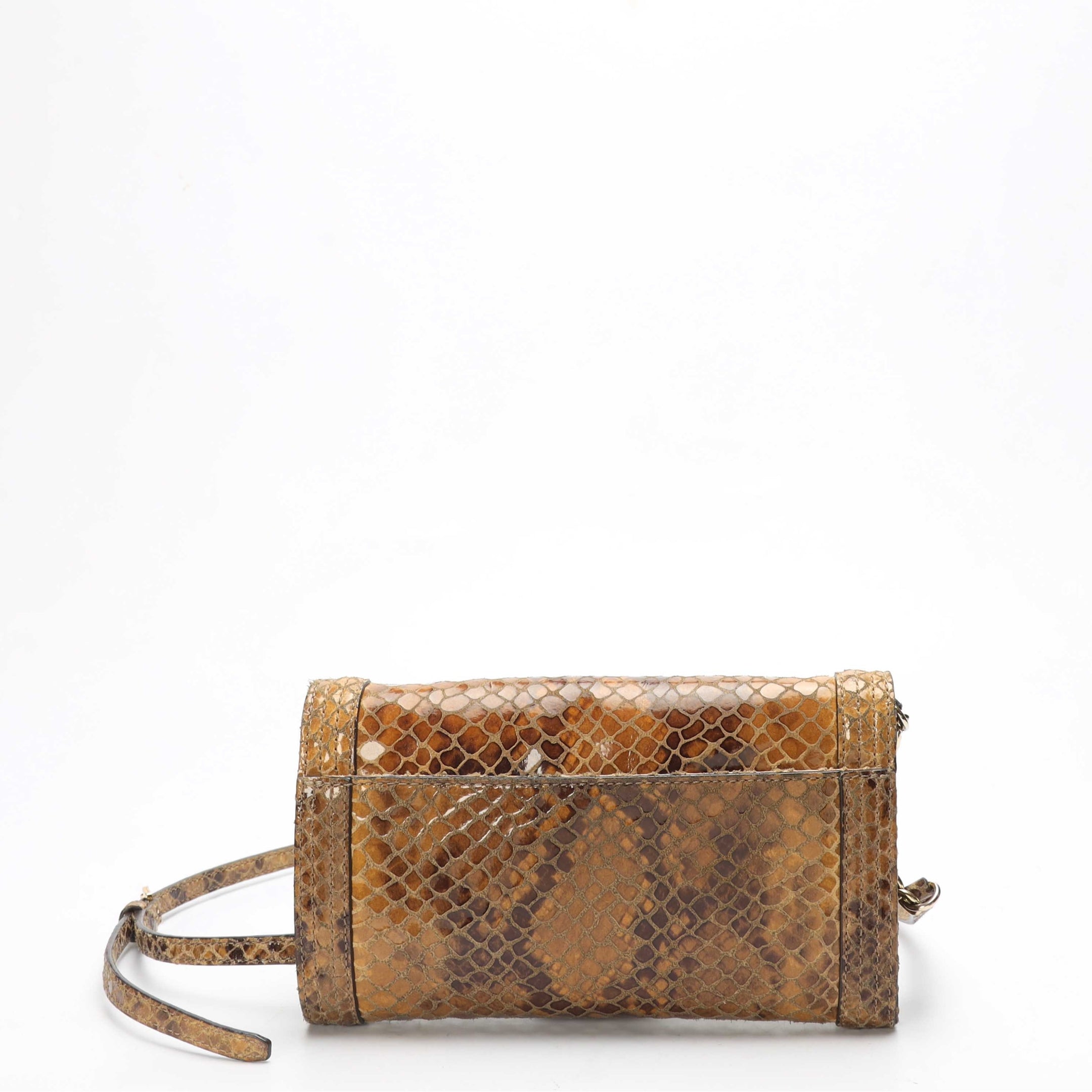Michael Kors Fulton Python Embossed Crossbody Bag