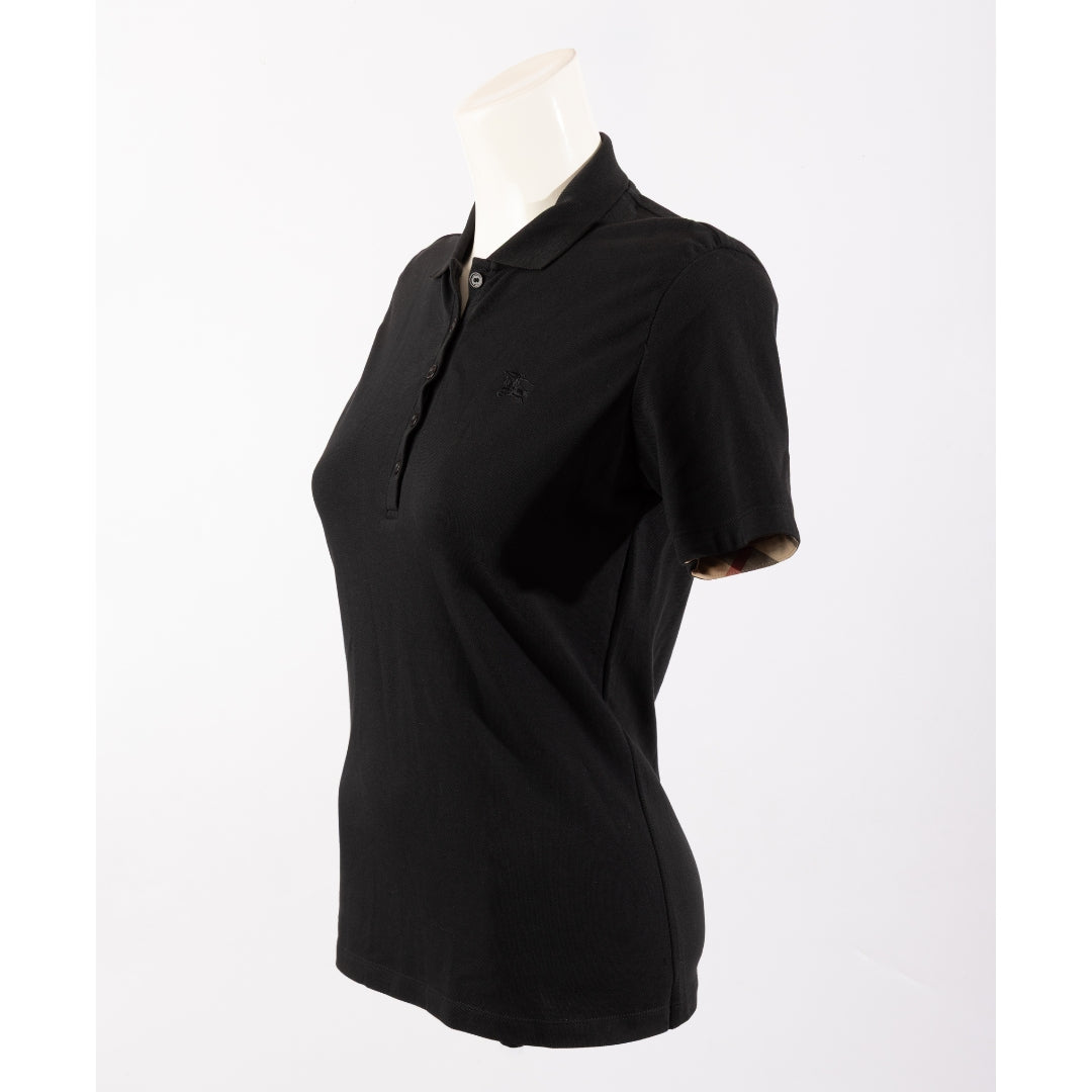Burberry Brit Black Nova Check Polo T-Shirt