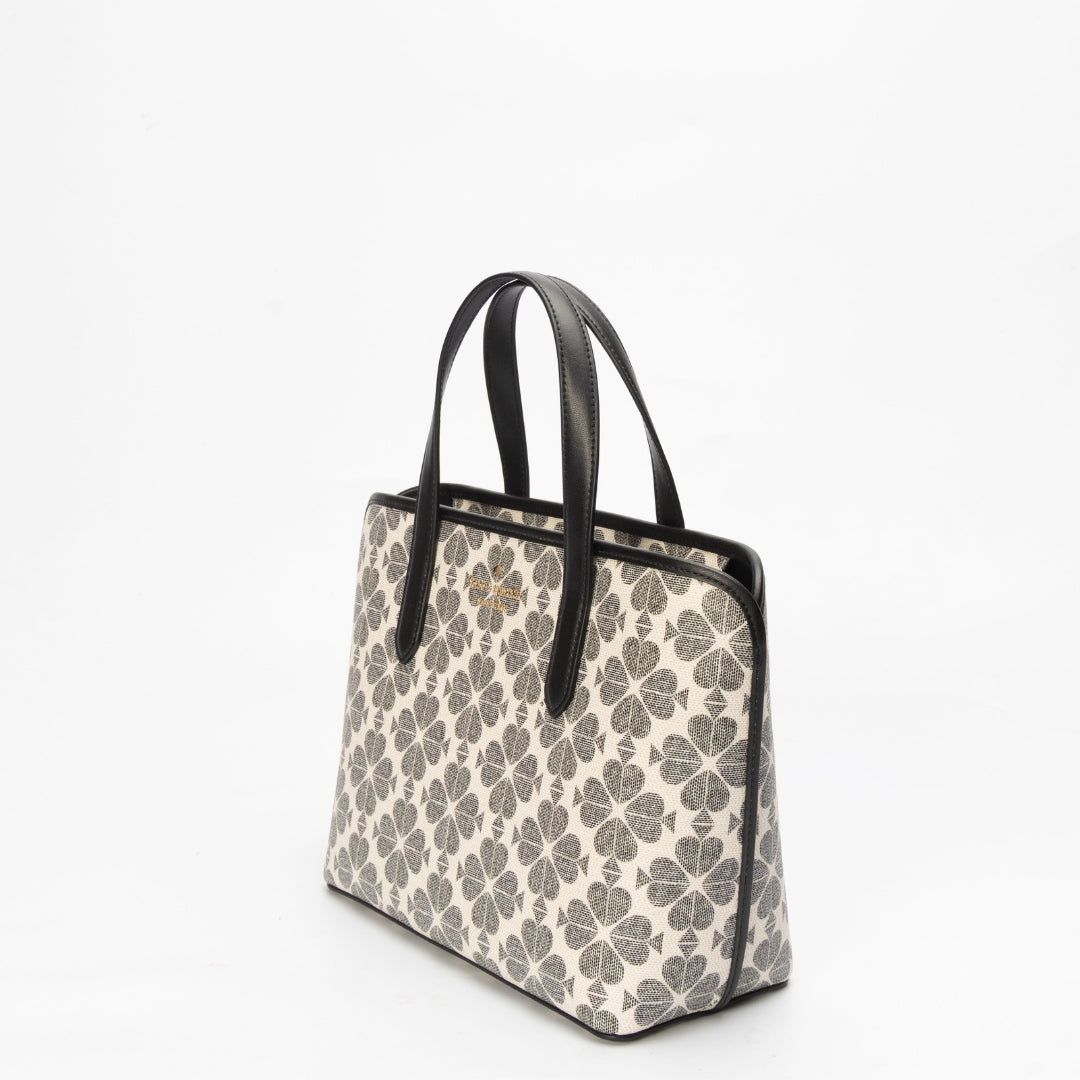 Kate Spade Flower Black & White Satchel
