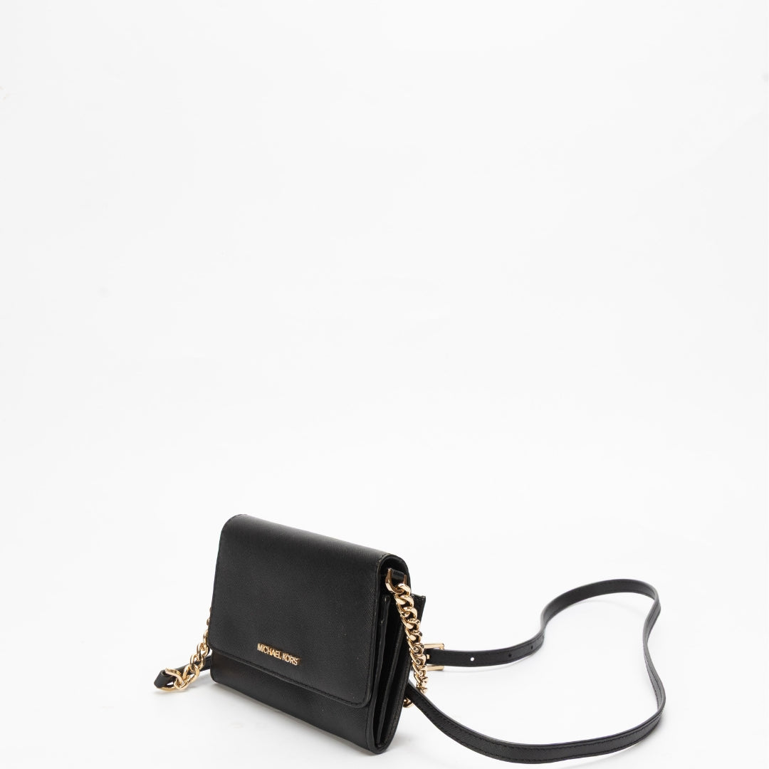 Michael Kors Black Jet Set Sling Bag