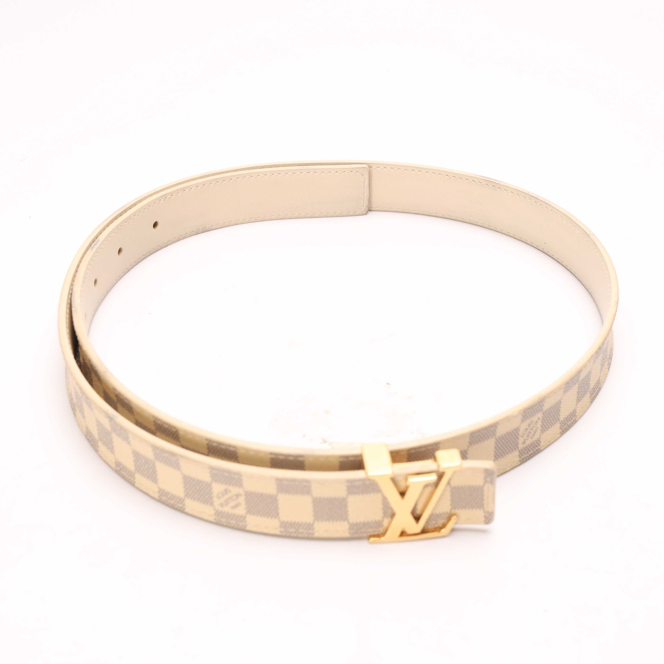 Louis Vuitton Damier Azur LV Initiales Belt