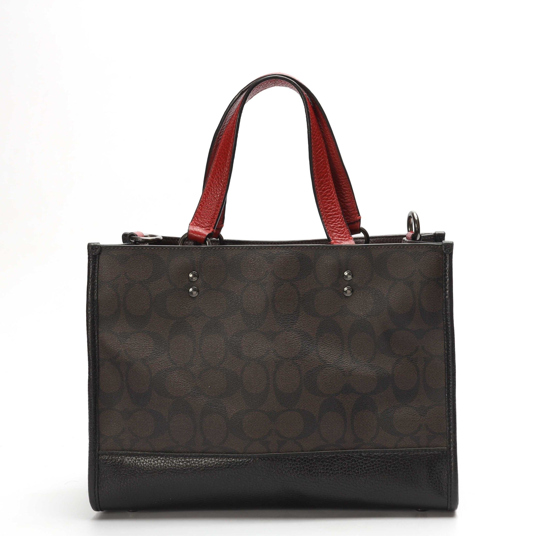 Coach Dempsey Red Carryall Sling Tote