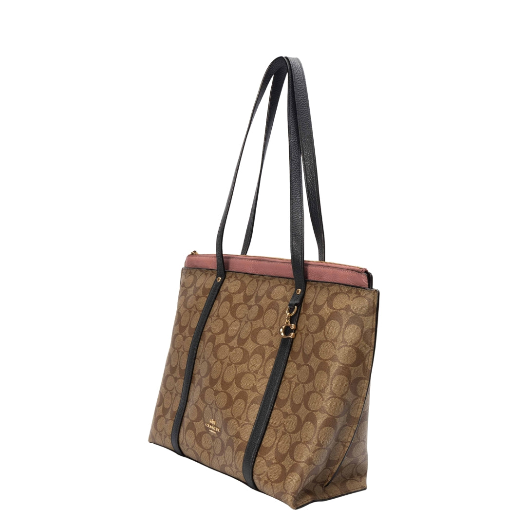 Coach Colorblock Signature Canvas May Tote Bag