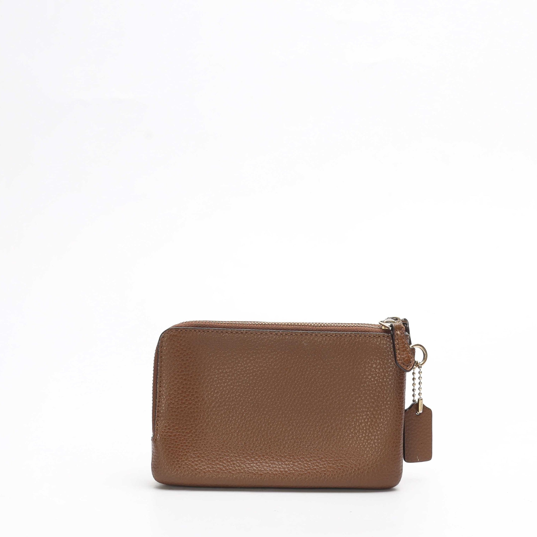 Coach Brown Double Zip Wallet