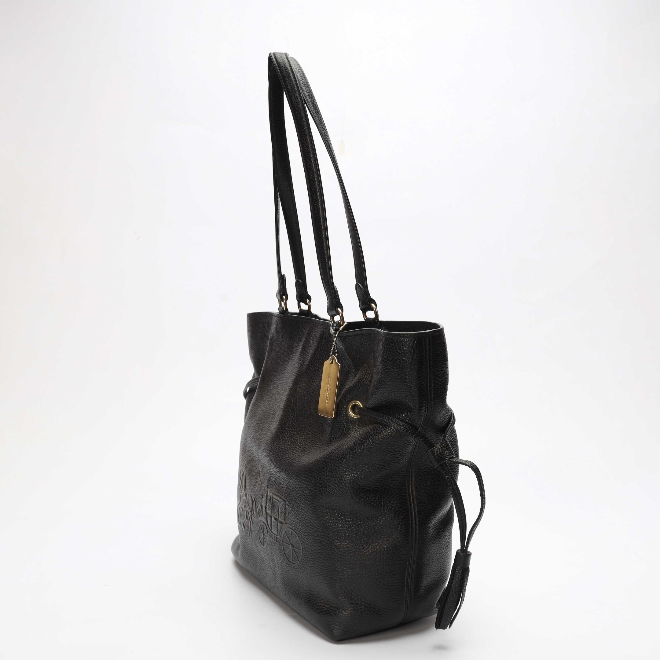 Coach Black Andy Horse & Carriage Tote