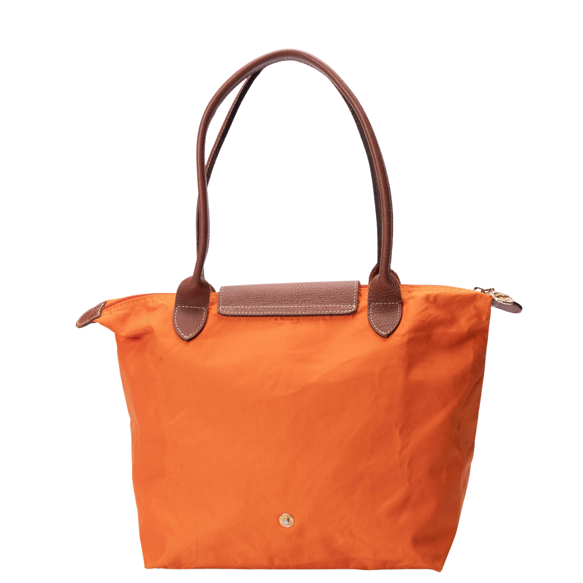 Longchamp Orange Le Pliage Tote