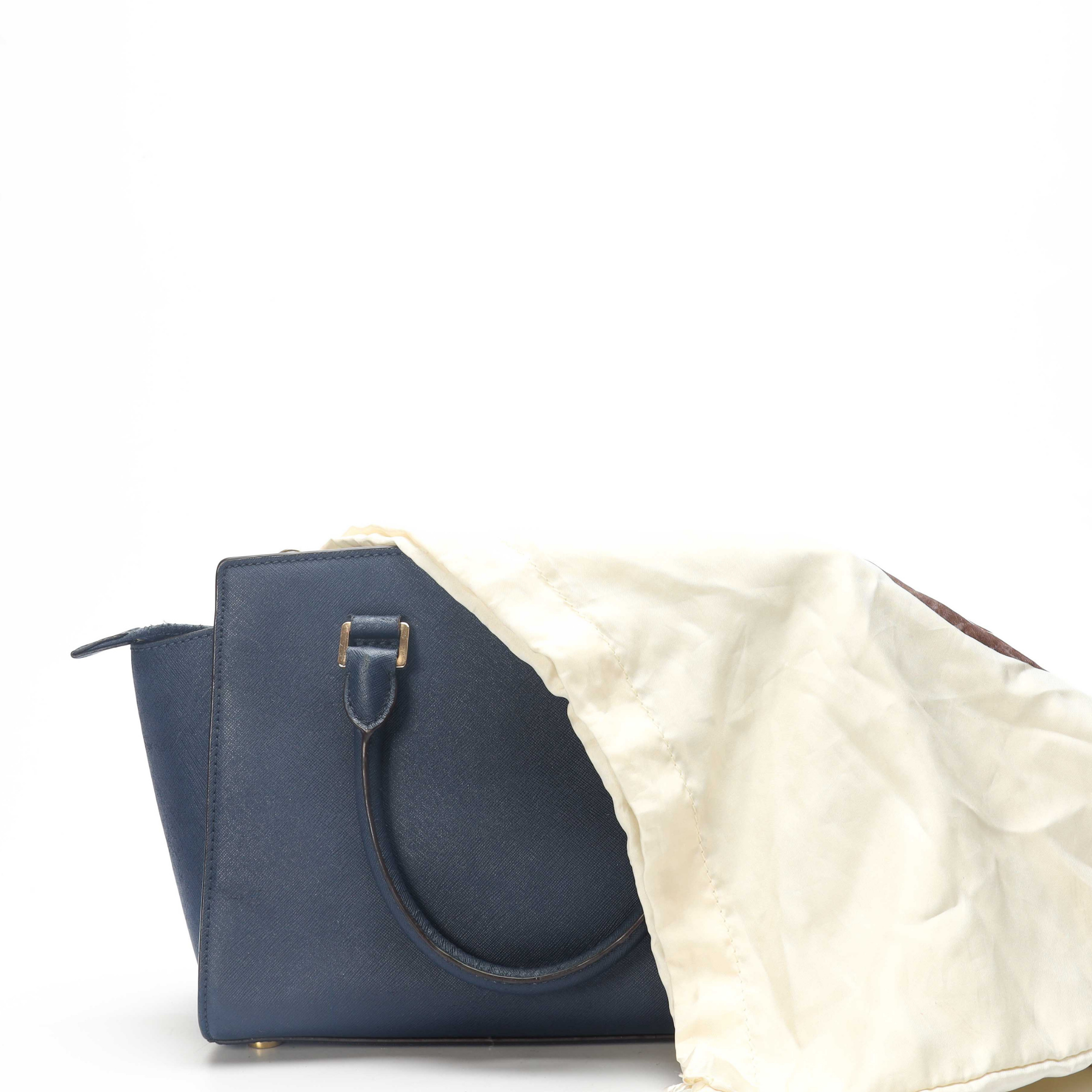 Michael Kors Selma Blue Satchel