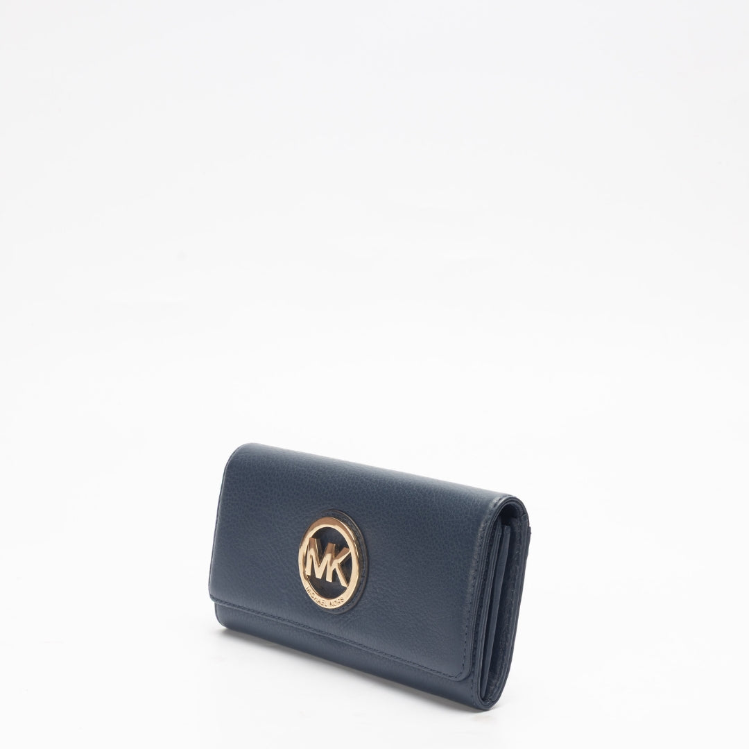 Michael Kors Navy Continental Flap Wallet