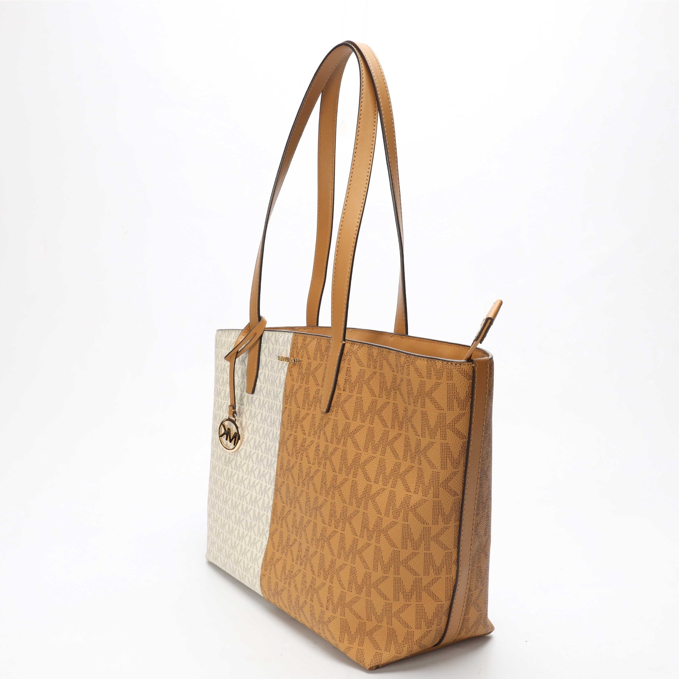 Michael Kors Jet Set Medium Two-Tone Logo Tote