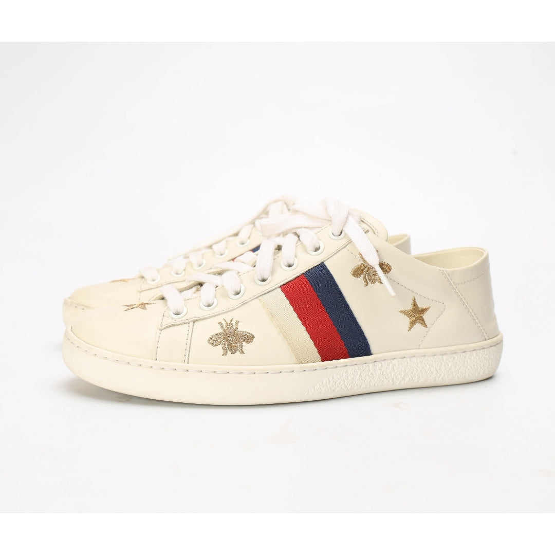 Gucci Ace Bees & Stars White Sneakers