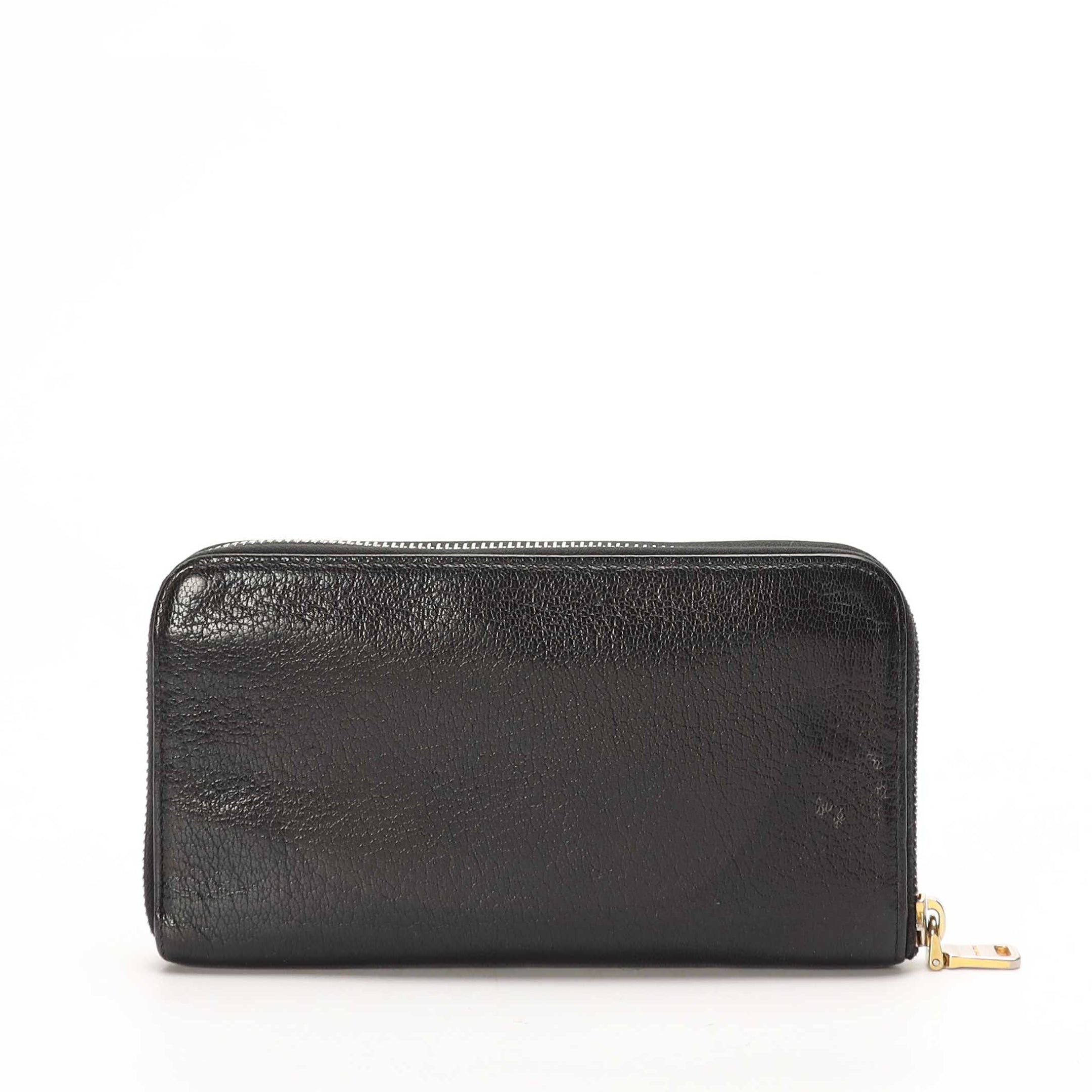Miu Miu Black Bow Zip Wallet