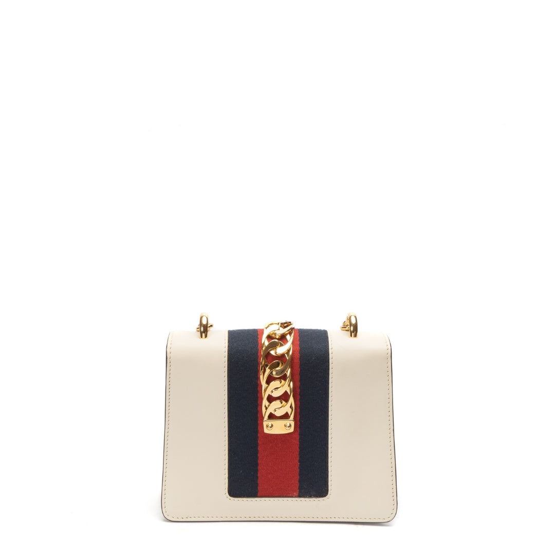 Gucci Off White Mini Sylvie Crossbody Bag