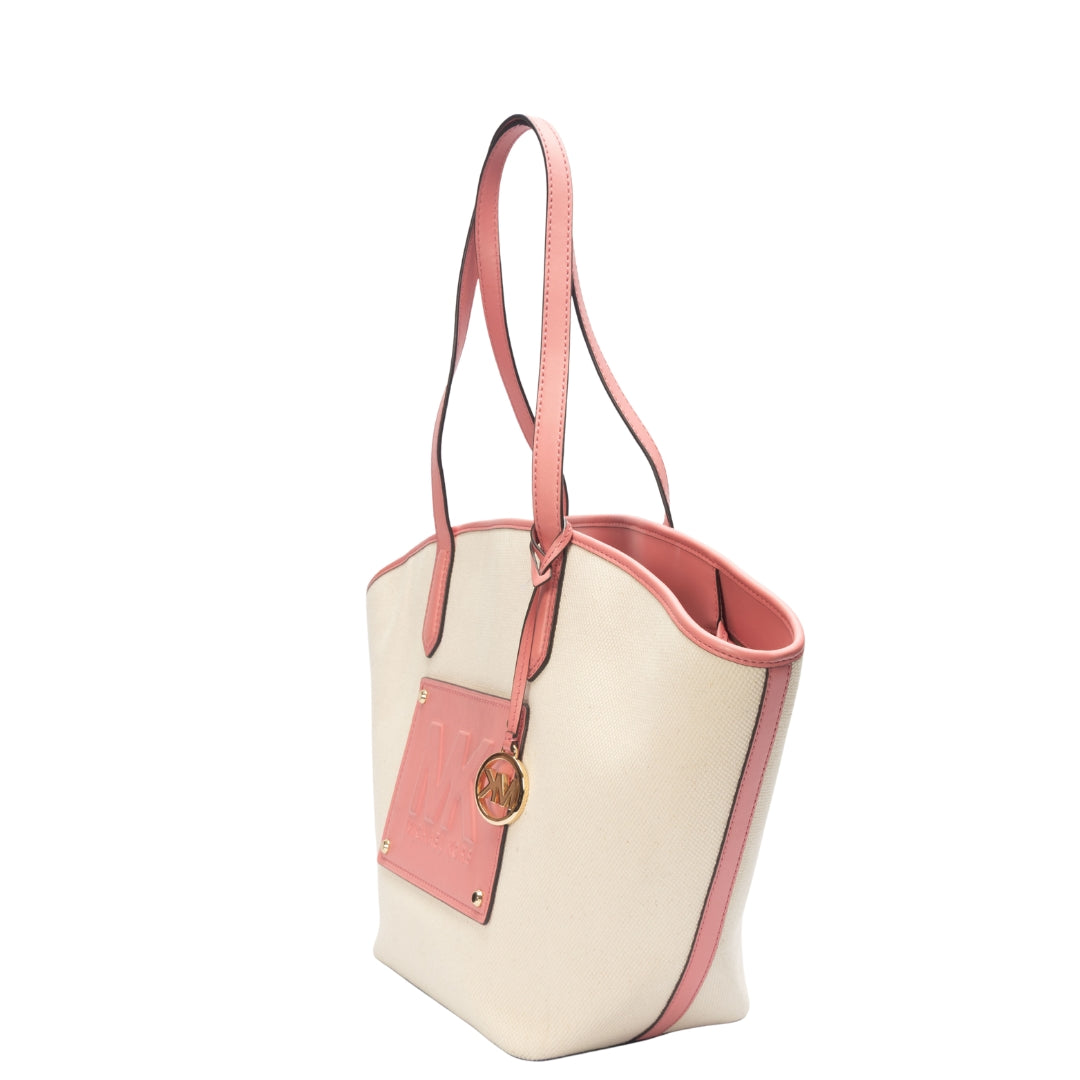 Michael Kors Kimber White/Pink Tote