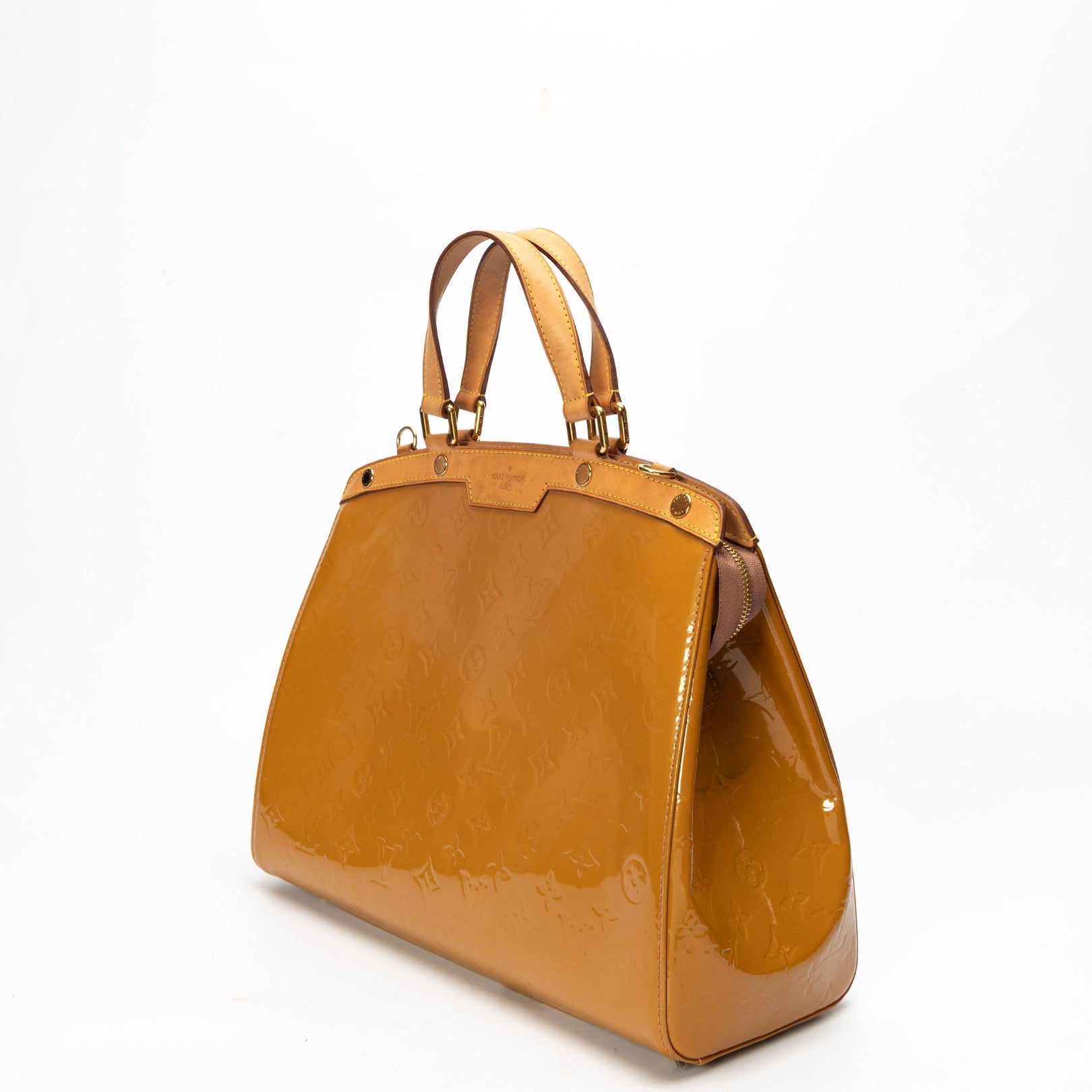 Louis Vuitton Yellow Monogram Vernis Brea GM Bag