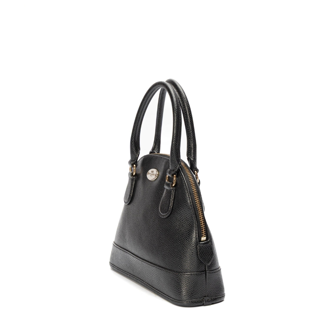 Coach Black Cora Dome Convertible Satchel