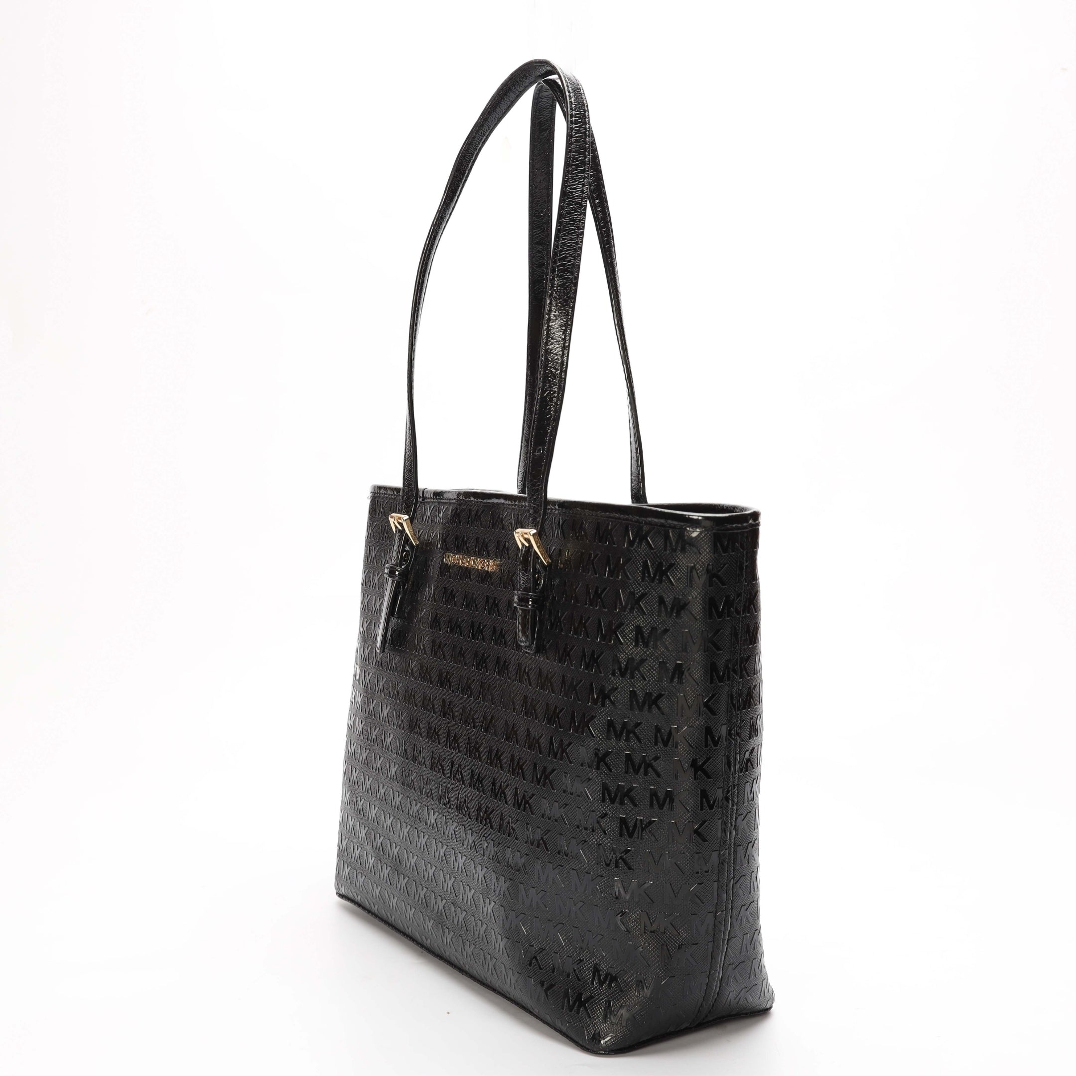 Michael Kors Jet Set Logo Black Tote