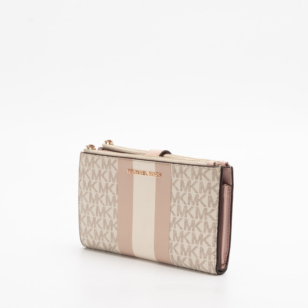 Michael Kors Signature Jet Set Medium Double Zip Wallet