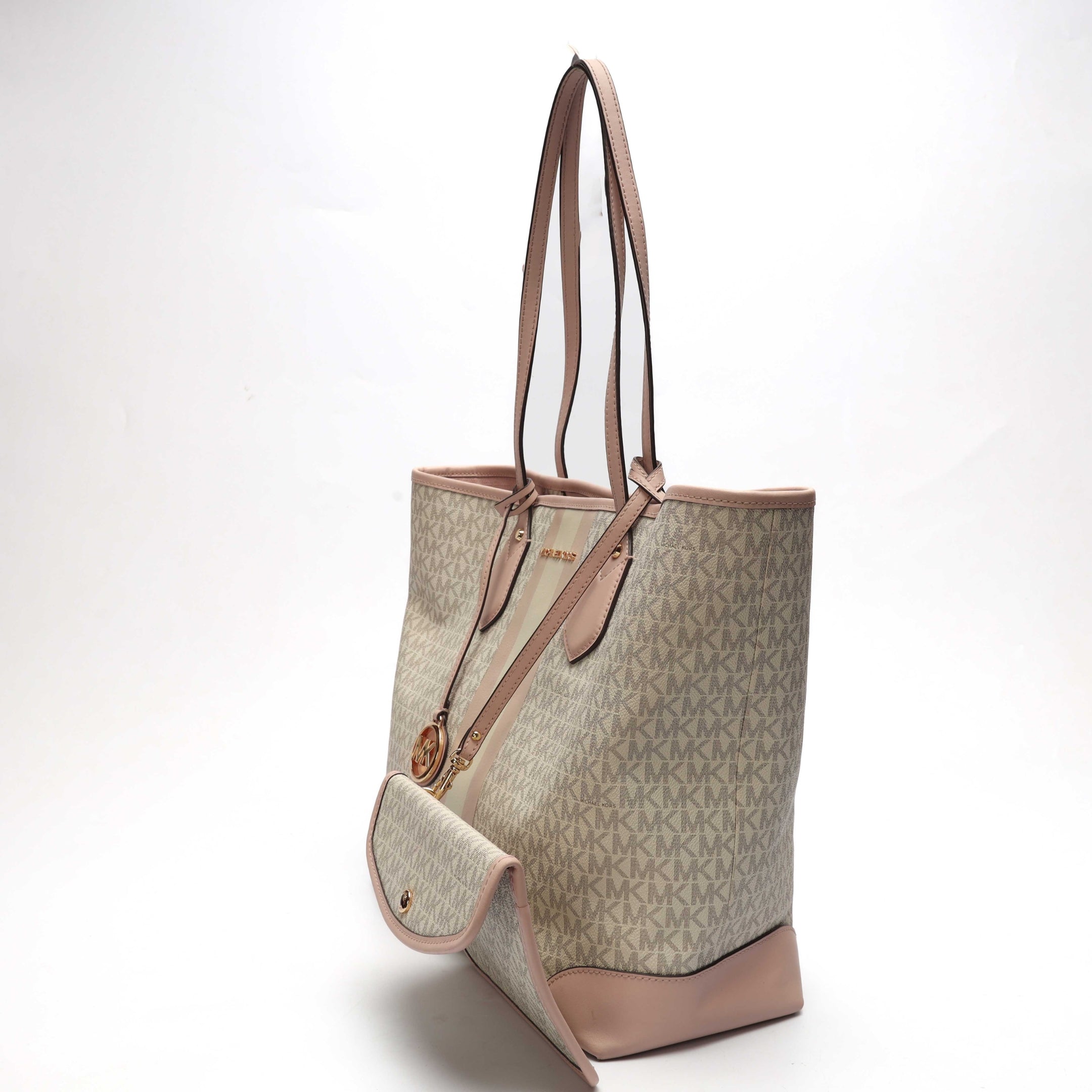 Michael Kors Eva Large Logo Stripe Tote
