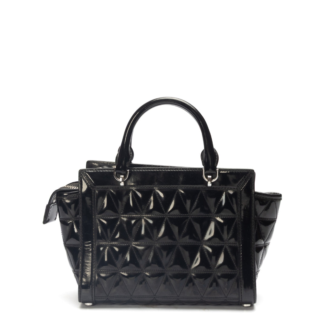 Michael Kors Vivianne Black Convertible Satchel