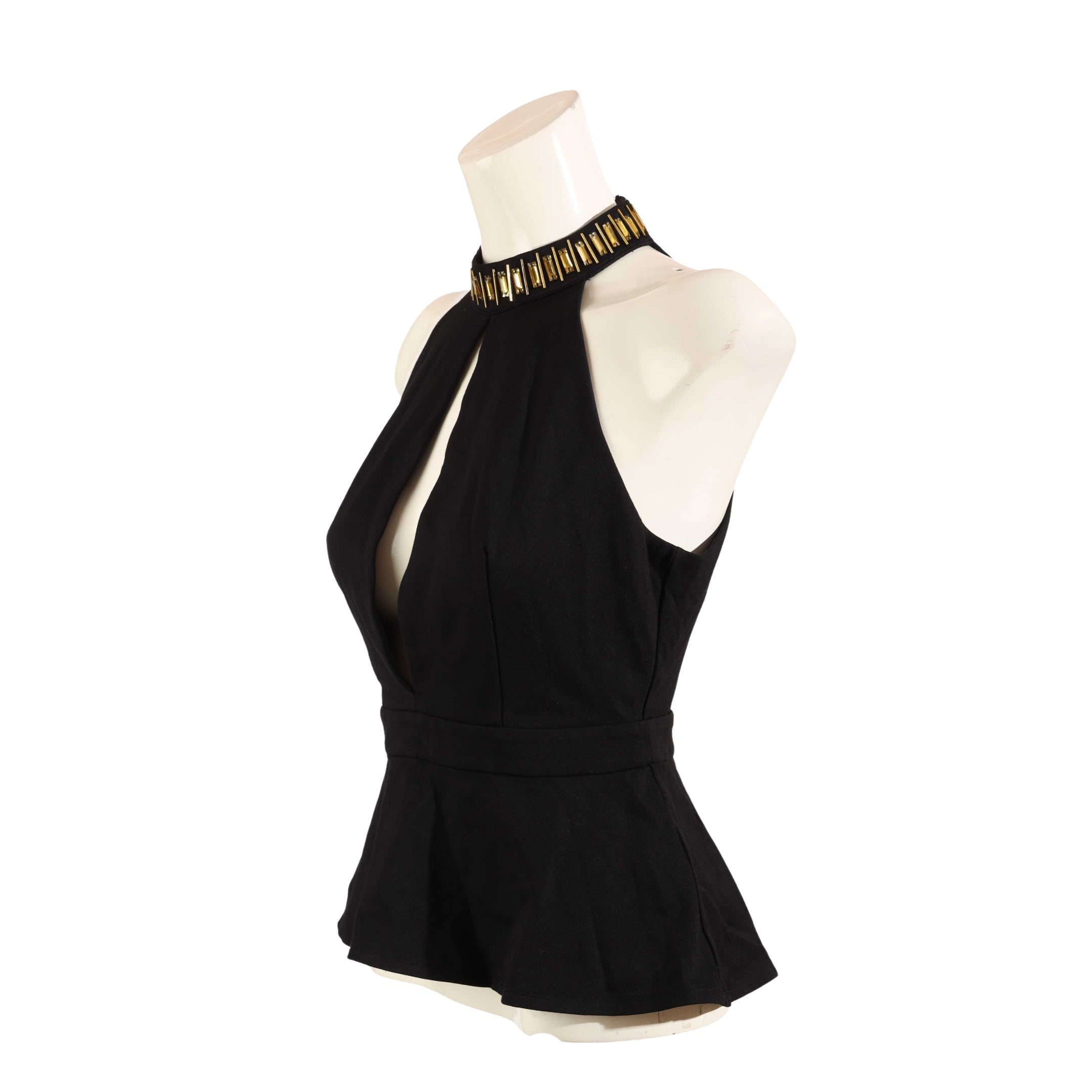 Bebe Black Halter Neck Top