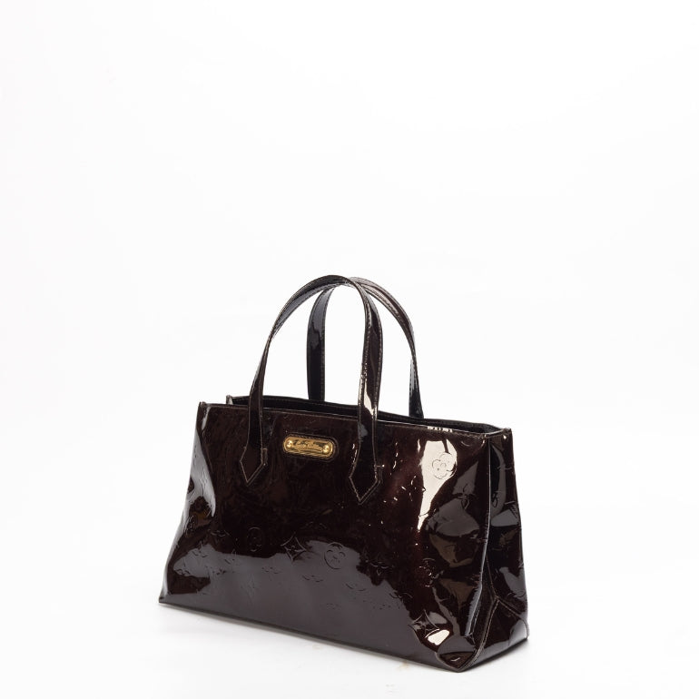 Louis Vuitton Amarante Monogram Vernis Wilshire Bag