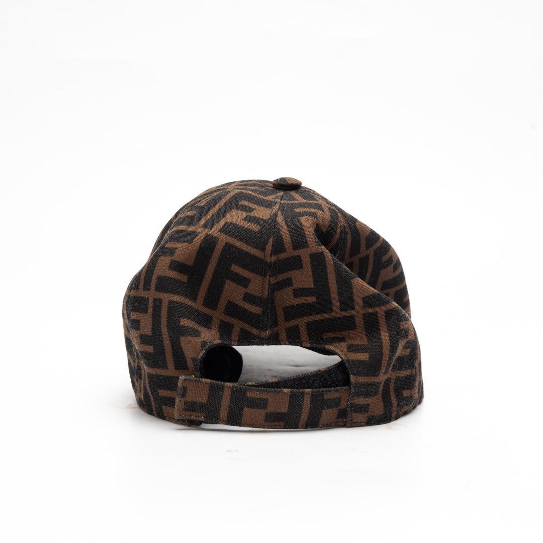 Fendi Brown Zucca Canvas Baseball Cap